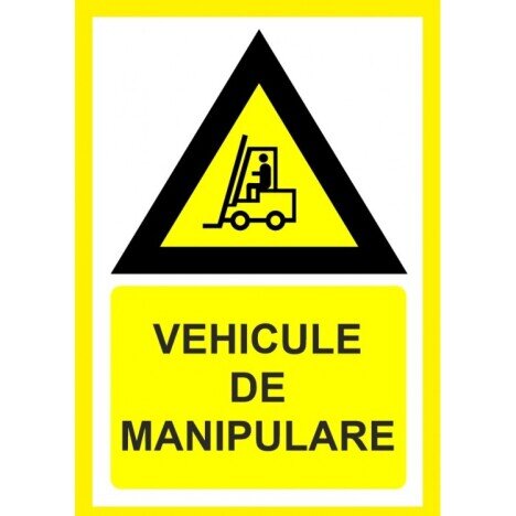 Placuta pentru vehicule de manipulare